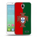 Дизайнерский силиконовый чехол для Alcatel One Touch Idol Флаг Португалии