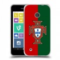 Дизайнерский пластиковый чехол для Nokia Lumia 530 Флаг Португалии