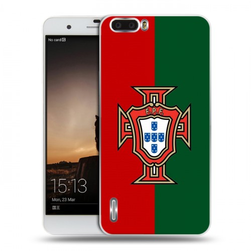 Дизайнерский силиконовый чехол для Huawei Honor 6 Plus Флаг Португалии