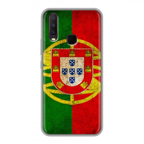 Дизайнерский силиконовый чехол для Vivo Y17 Флаг Португалии