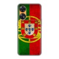 Дизайнерский силиконовый с усиленными углами чехол для OPPO Reno8 T Флаг Португалии