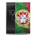 Дизайнерский пластиковый чехол для Sony Xperia XZs Флаг Португалии