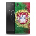 Дизайнерский пластиковый чехол для Sony Xperia L1 Флаг Португалии