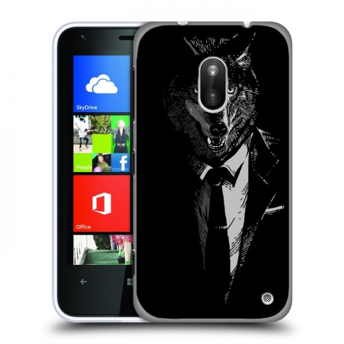 Дизайнерский пластиковый чехол для Nokia Lumia 620 Хищные джентльмены