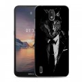 Дизайнерский силиконовый чехол для Nokia 1.3 Хищные джентльмены