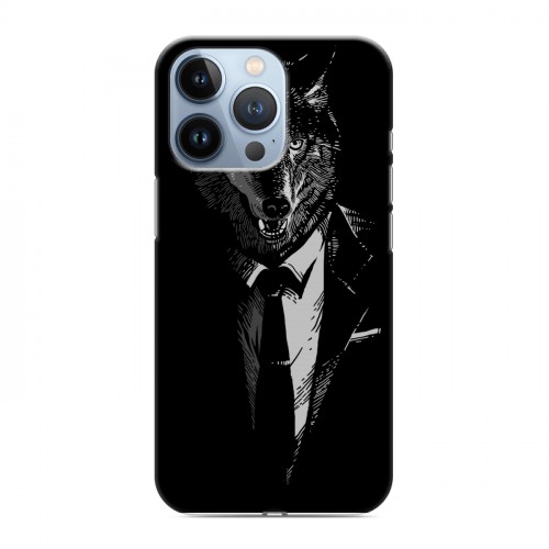 Дизайнерский силиконовый чехол для Iphone 13 Pro Хищные джентльмены