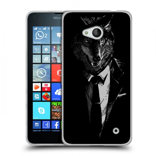 Дизайнерский силиконовый чехол для Microsoft Lumia 640 Хищные джентльмены