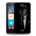 Дизайнерский силиконовый чехол для Microsoft Lumia 430 Dual SIM Хищные джентльмены