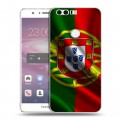 Дизайнерский пластиковый чехол для Huawei Honor 8 Флаг Португалии
