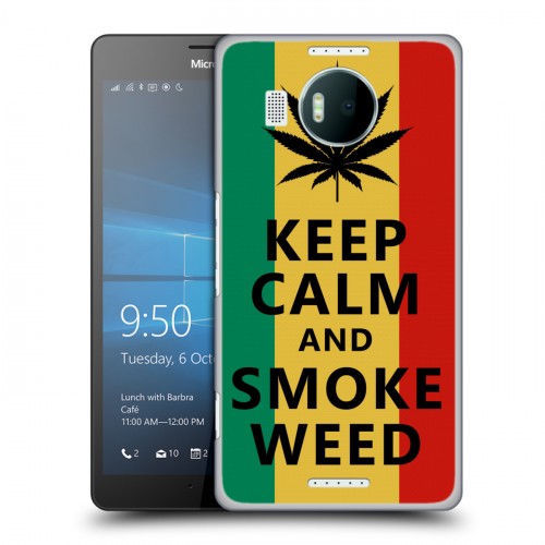 Дизайнерский пластиковый чехол для Microsoft Lumia 950 XL Флаг Раста