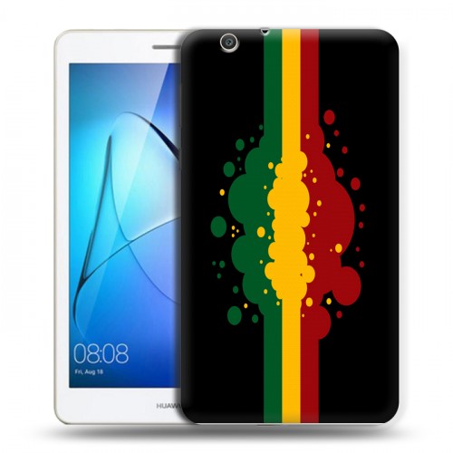 Дизайнерский силиконовый чехол для Huawei MediaPad T3 7 3G Флаг Раста
