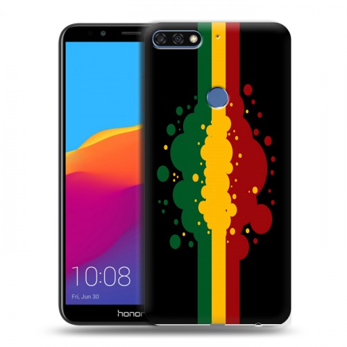 Дизайнерский пластиковый чехол для Huawei Honor 7C Pro Флаг Раста
