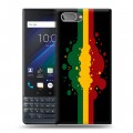 Дизайнерский пластиковый чехол для BlackBerry KEY2 LE Флаг Раста