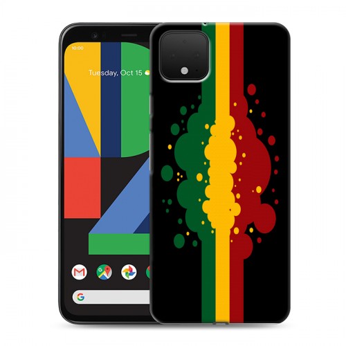 Дизайнерский пластиковый чехол для Google Pixel 4 Флаг Раста