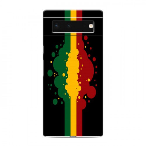 Дизайнерский силиконовый с усиленными углами чехол для Google Pixel 6 Флаг Раста