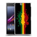 Дизайнерский пластиковый чехол для Sony Xperia Z Ultra  Флаг Раста