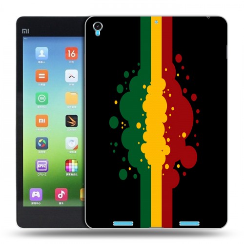 Дизайнерский силиконовый чехол для Xiaomi MiPad Флаг Раста