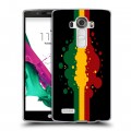 Дизайнерский силиконовый чехол для LG G4 Флаг Раста