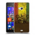 Дизайнерский пластиковый чехол для Microsoft Lumia 540 Флаг Раста