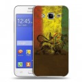 Дизайнерский силиконовый чехол для Samsung Galaxy J7 Флаг Раста