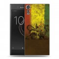 Дизайнерский пластиковый чехол для Sony Xperia XZs Флаг Раста