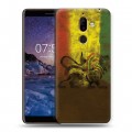 Дизайнерский пластиковый чехол для Nokia 7 Plus Флаг Раста