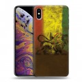 Дизайнерский силиконовый чехол для Iphone Xs Max Флаг Раста