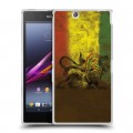 Дизайнерский пластиковый чехол для Sony Xperia Z Ultra  Флаг Раста