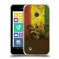 Дизайнерский пластиковый чехол для Nokia Lumia 530 Флаг Раста