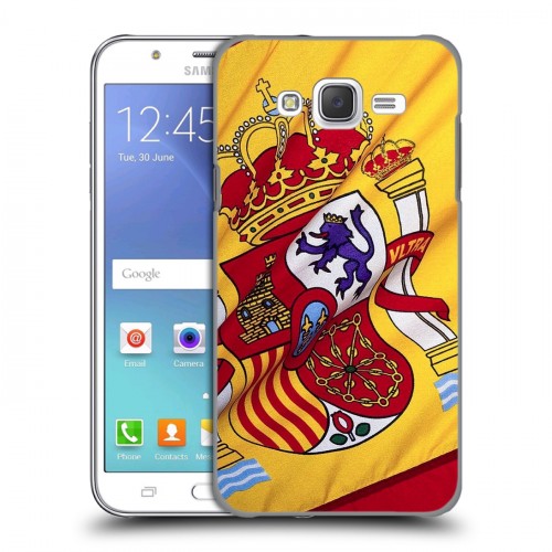 Дизайнерский пластиковый чехол для Samsung Galaxy J5 Флаг Испании
