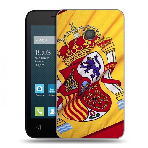 Дизайнерский силиконовый чехол для Alcatel One Touch Pixi 4 (4) Флаг Испании
