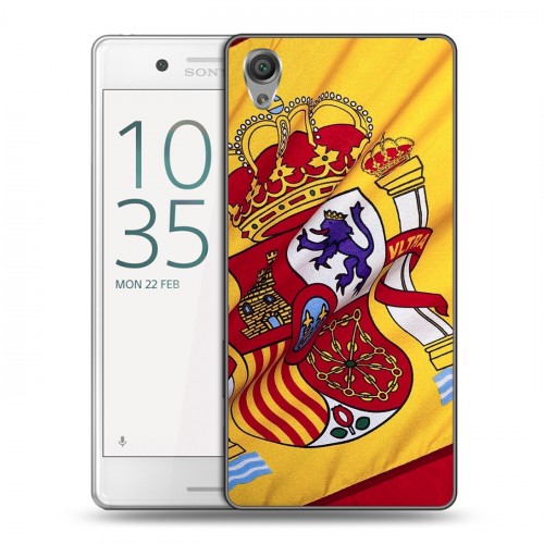 Дизайнерский пластиковый чехол для Sony Xperia X Performance Флаг Испании
