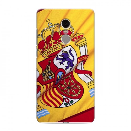 Дизайнерский силиконовый чехол для Xiaomi RedMi Note 4 Флаг Испании