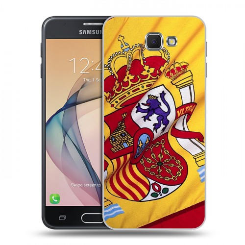 Дизайнерский пластиковый чехол для Samsung Galaxy J5 Prime Флаг Испании