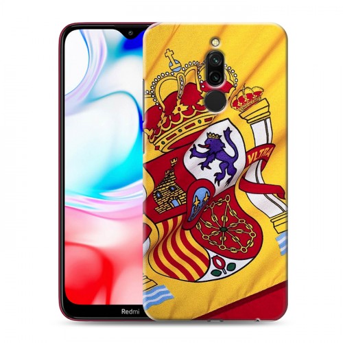 Дизайнерский пластиковый чехол для Xiaomi RedMi 8 Флаг Испании