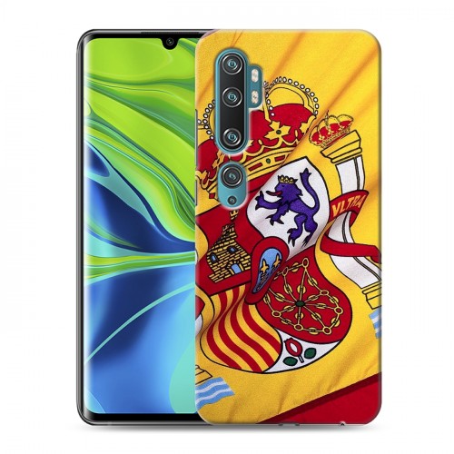 Дизайнерский силиконовый с усиленными углами чехол для Xiaomi Mi Note 10 Флаг Испании