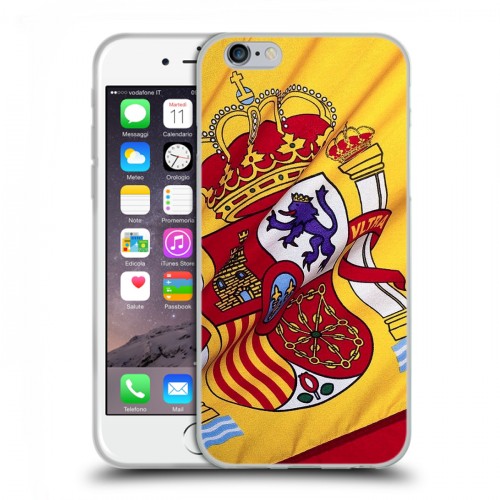 Дизайнерский пластиковый чехол для Iphone 6/6s Флаг Испании