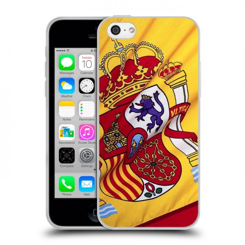 Дизайнерский пластиковый чехол для Iphone 5c Флаг Испании