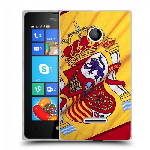 Дизайнерский пластиковый чехол для Microsoft Lumia 435 Флаг Испании