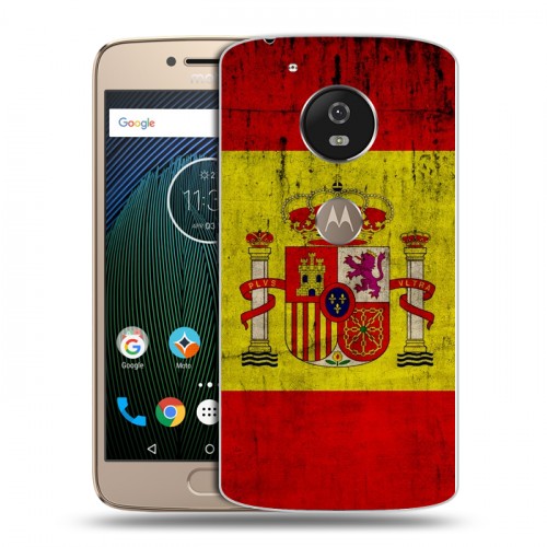 Дизайнерский силиконовый чехол для Motorola Moto G5s Флаг Испании