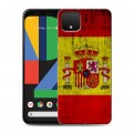 Дизайнерский пластиковый чехол для Google Pixel 4 XL Флаг Испании