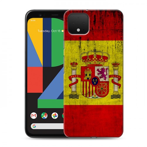 Дизайнерский пластиковый чехол для Google Pixel 4 XL Флаг Испании