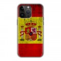 Дизайнерский пластиковый чехол для Iphone 14 Pro Max Флаг Испании