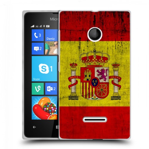 Дизайнерский пластиковый чехол для Microsoft Lumia 435 Флаг Испании