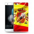 Дизайнерский пластиковый чехол для Huawei P8 Lite Флаг Испании