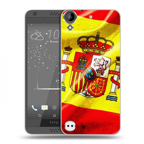 Дизайнерский пластиковый чехол для HTC Desire 530 Флаг Испании