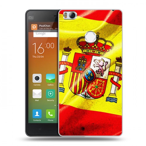 Дизайнерский пластиковый чехол для Xiaomi Mi4S Флаг Испании
