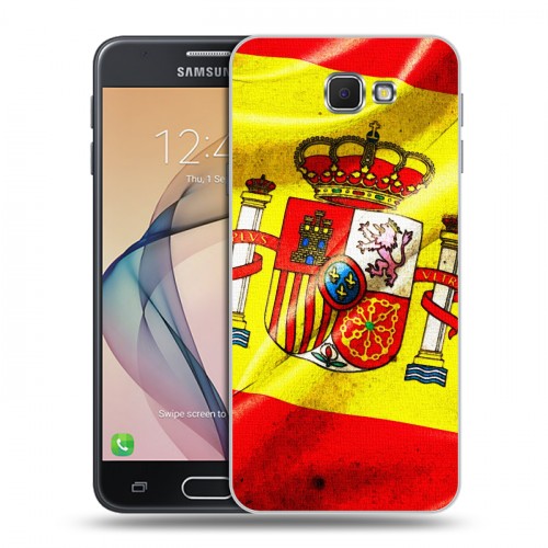 Дизайнерский пластиковый чехол для Samsung Galaxy J5 Prime Флаг Испании