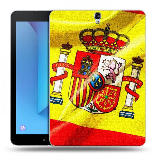 Дизайнерский силиконовый чехол для Samsung Galaxy Tab S3 Флаг Испании