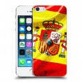 Дизайнерский пластиковый чехол для Iphone 5s Флаг Испании